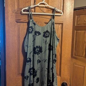 Floral‎ Green Dress Size 3x